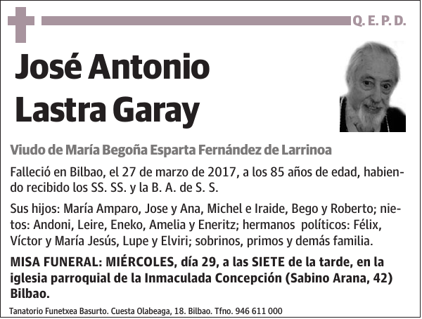 José Antonio Lastra Garay