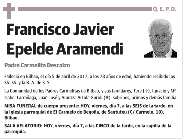 Francisco Javier Epelde Aramendi