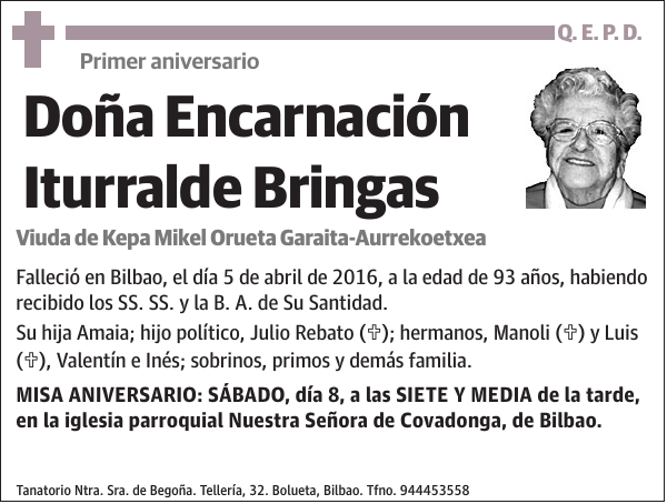 Encarnación Iturralde Bringas