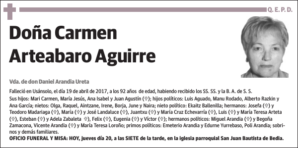 Carmen Arteabaro Aguirre