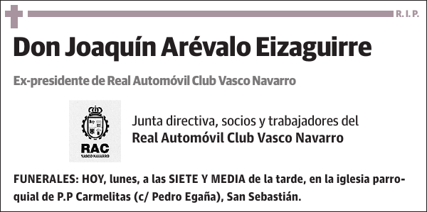 Joaquín Arévalo Eizaguirre