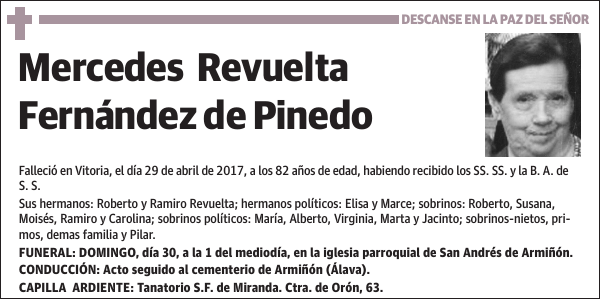 Mercedes Revuelta Fernández de Pinedo