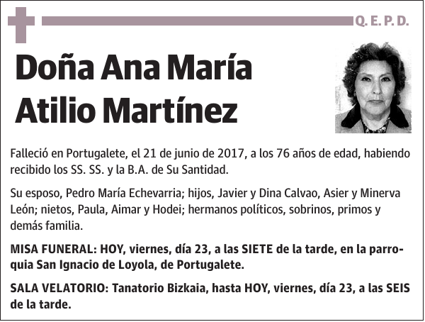 Ana María Atilio Martínez