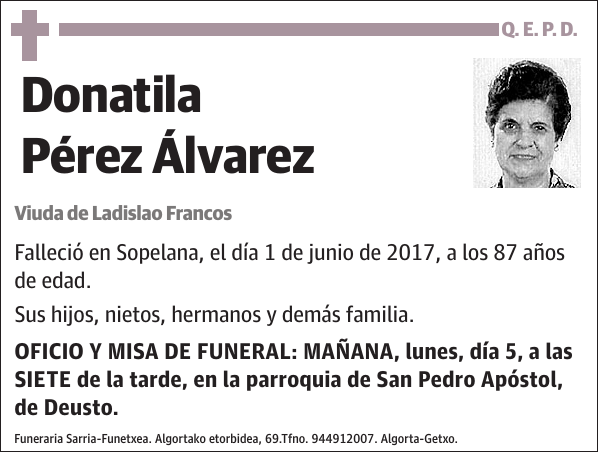 Donatila Pérez Álvarez