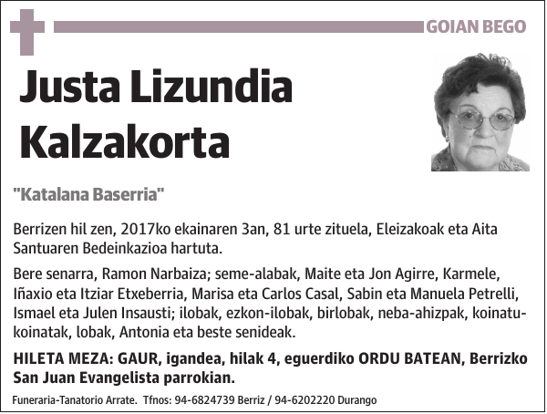 Justa Lizundia Kalzakorta