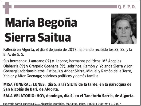 María Begoña Sierra Saitua