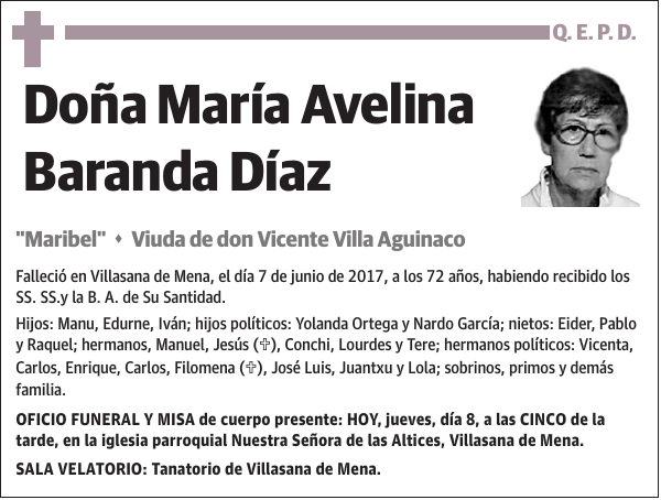María Avelina Baranda Díaz
