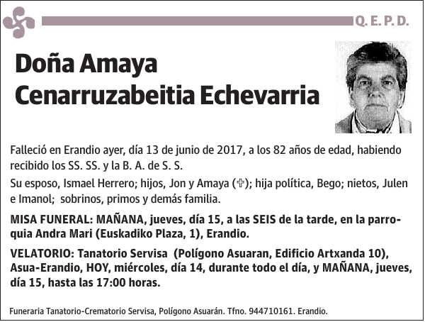 Amaya Cenarruzabeitia Echevarria