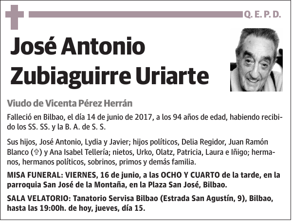José Antonio Zubiaguirre Uriarte