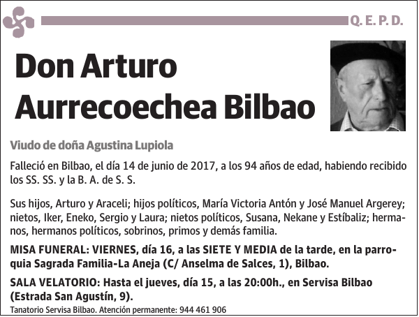 Arturo Aurrecoechea Bilbao