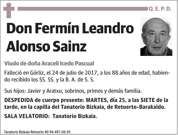 Fermín Leandro Alonso Sainz