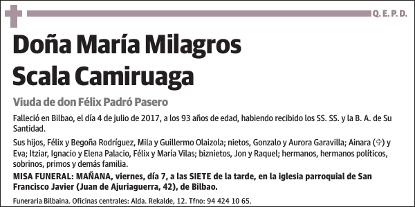 María Milagros Scala Camiruaga