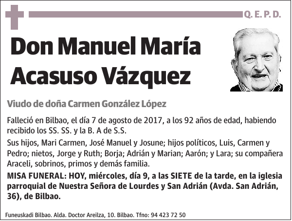 Manuel María Acasuso Vázquez