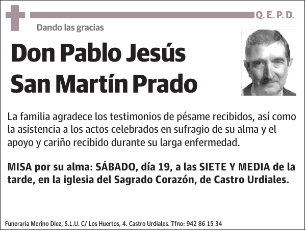 Pablo Jesús San Martín Prado
