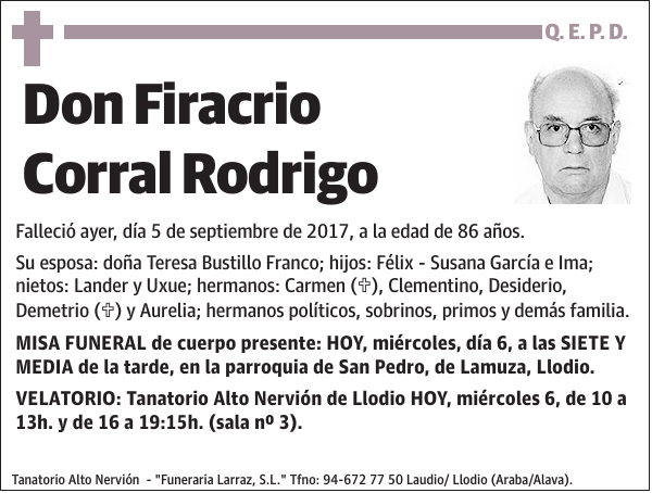 Firacrio Corral Rodrigo