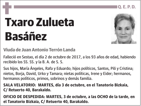 Txaro Zulueta Basáñez