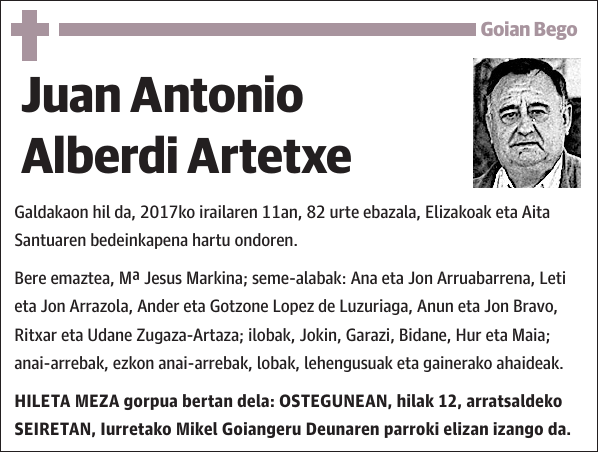 Juan Antonio Alberdi Artetxe