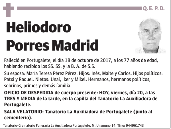 Heliodoro Porres Madrid