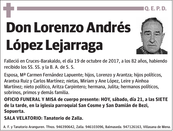 Lorenzo Andrés López Lejarraga