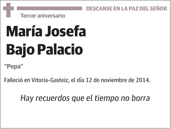 María Josefa Bajo Palacio