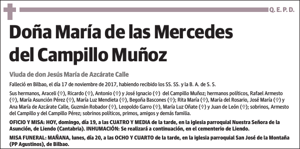 María de las Mercedes del Campillo Muñoz