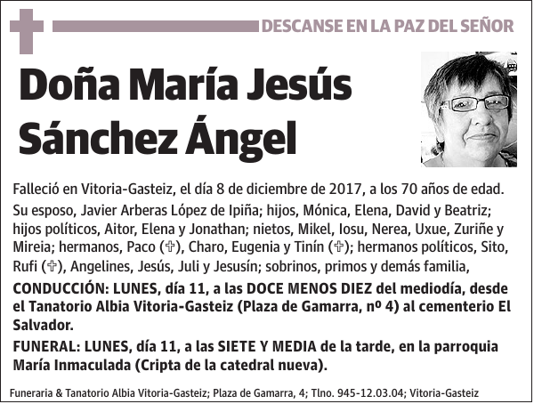 María Jesús Sánchez Ángel