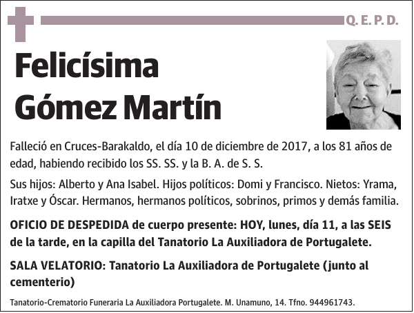 Felicísima Gómez Martín