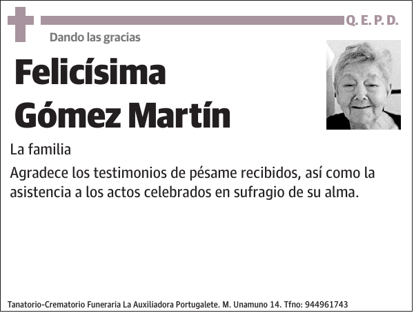 Felicísima Gómez Martín