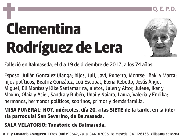 Clementina Rodríguez de Lera