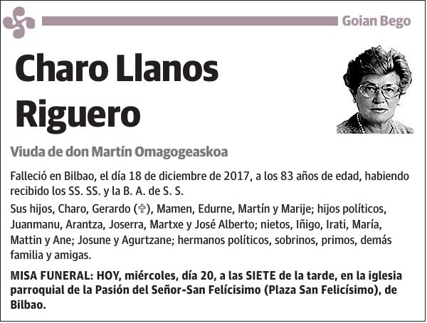 Charo Llanos Riguero