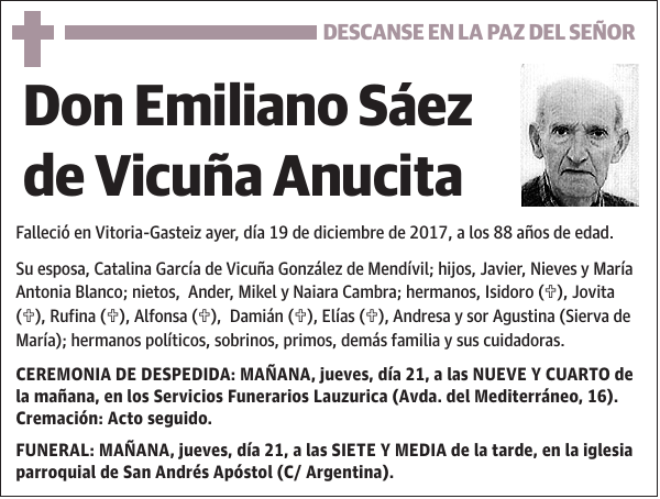Emiliano Sáez de Vicuña Anucita