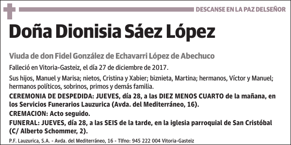 Dionisia Sáez López