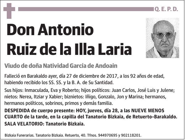 Antonio Ruiz de la Illa Laria