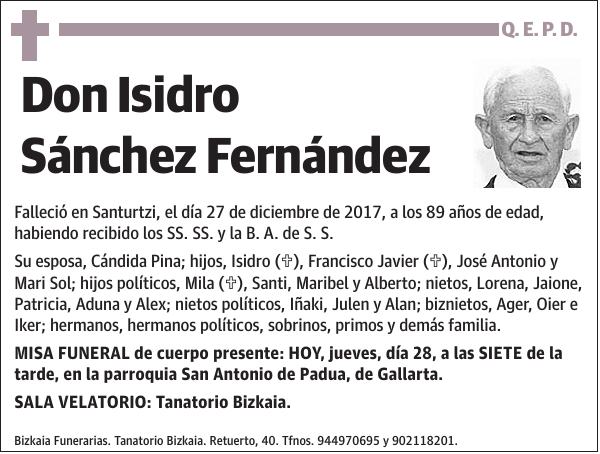 Isidro Sánchez Fernández