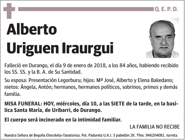 Alberto Uriguen Iraurgui