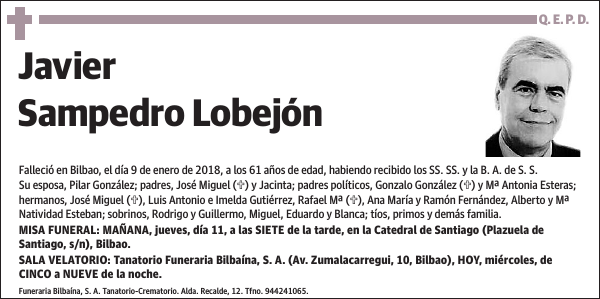 Javier Sampedro Lobejón
