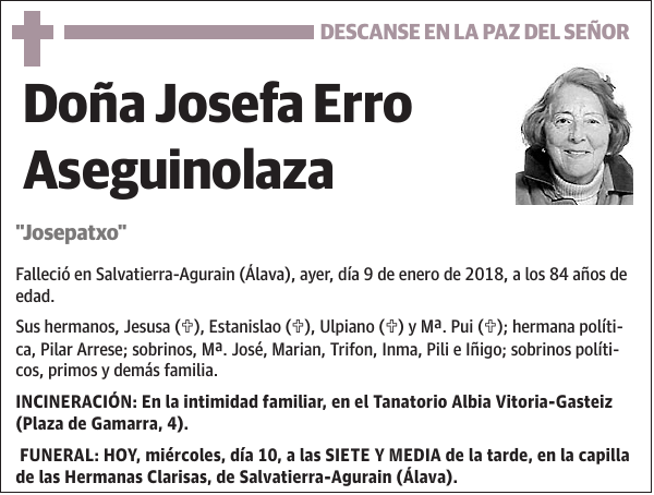Josefa Erro Aseguinolaza