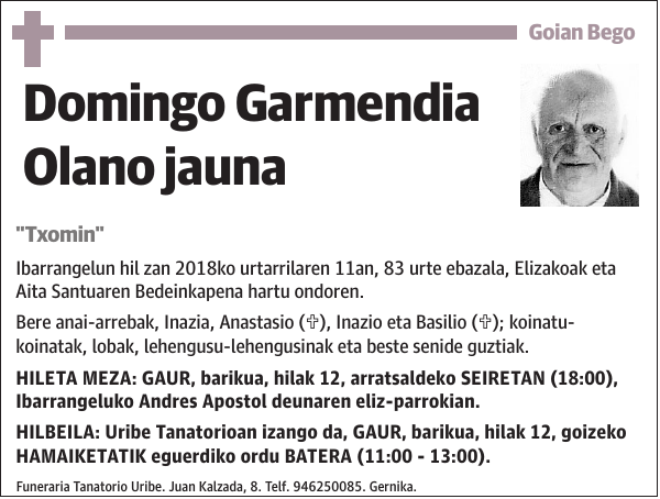 Domingo Garmendia Olano