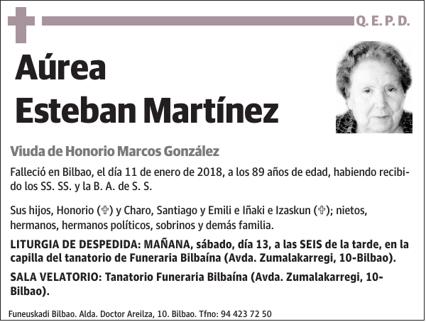 Aúrea Esteban Martínez