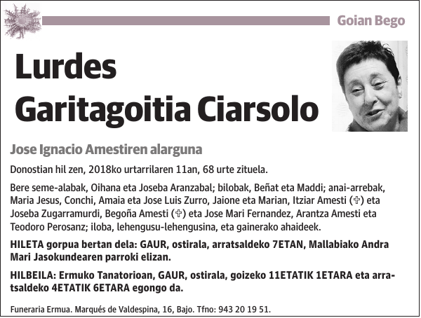 Lurdes Garitagoitia Ciarsolo
