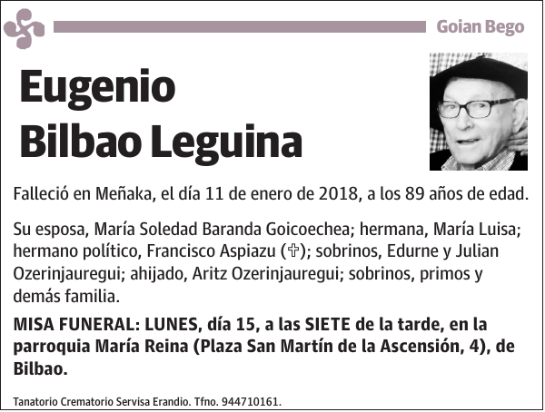 Eugenio Bilbao Leguina