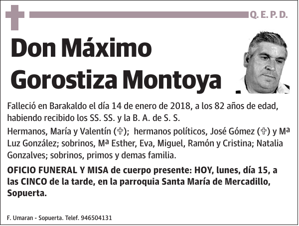 Máximo Gorostiza Montoya