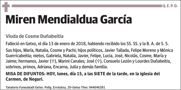 Miren Mendialdua García