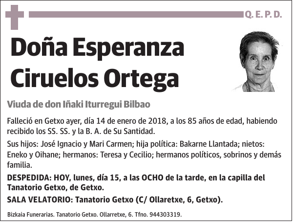 Esperanza Ciruelos Ortega