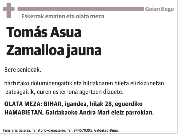 Tomás Asua Zamalloa