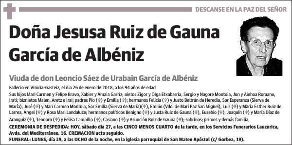 Jesusa Ruiz de Gauna García de Albéniz