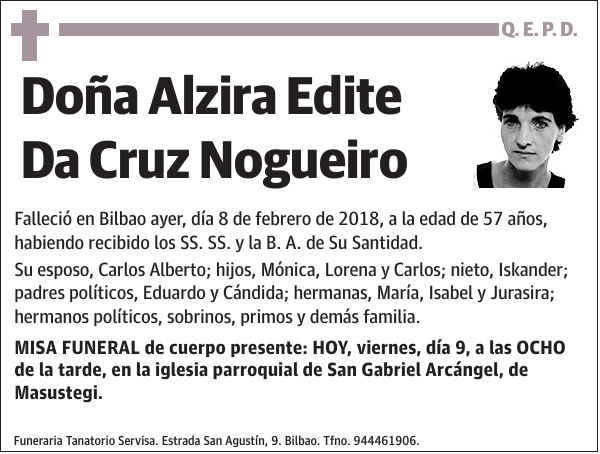 Alzira Edite Da Cruz Nogueiro