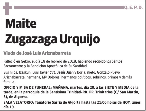 Maite Zugazaga Urquijo