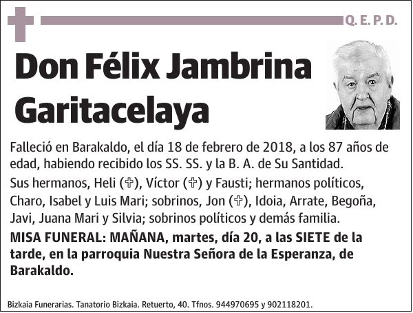 Félix Jambrina Garitacelaya