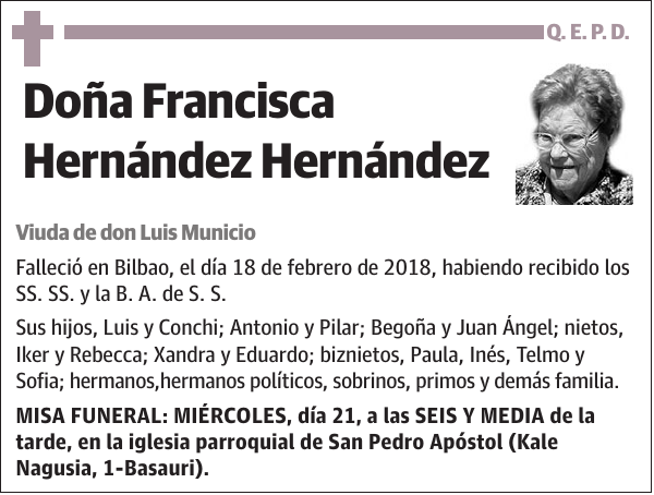 Francisca Hernández Hernández
